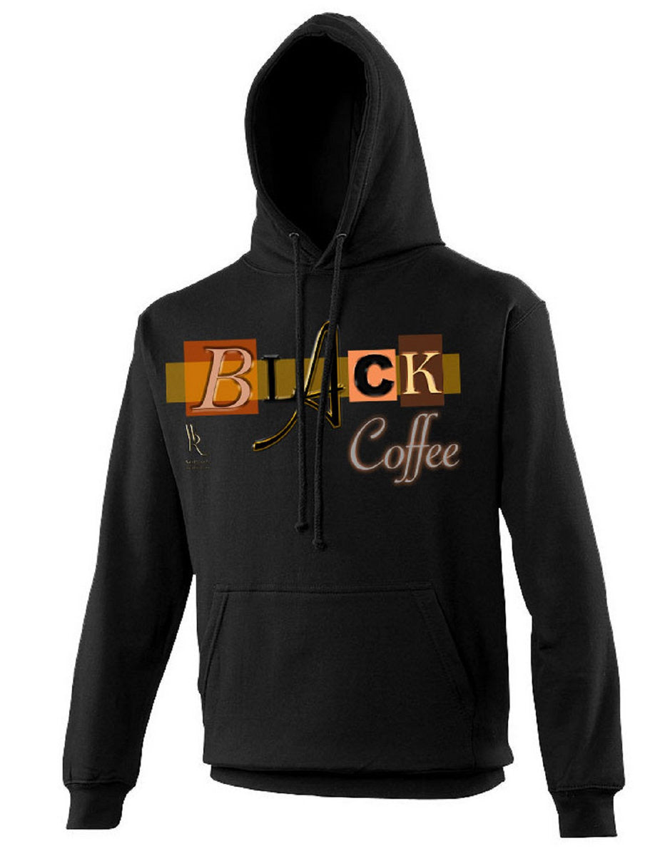 Black Unisex Black Coffee Hoodie