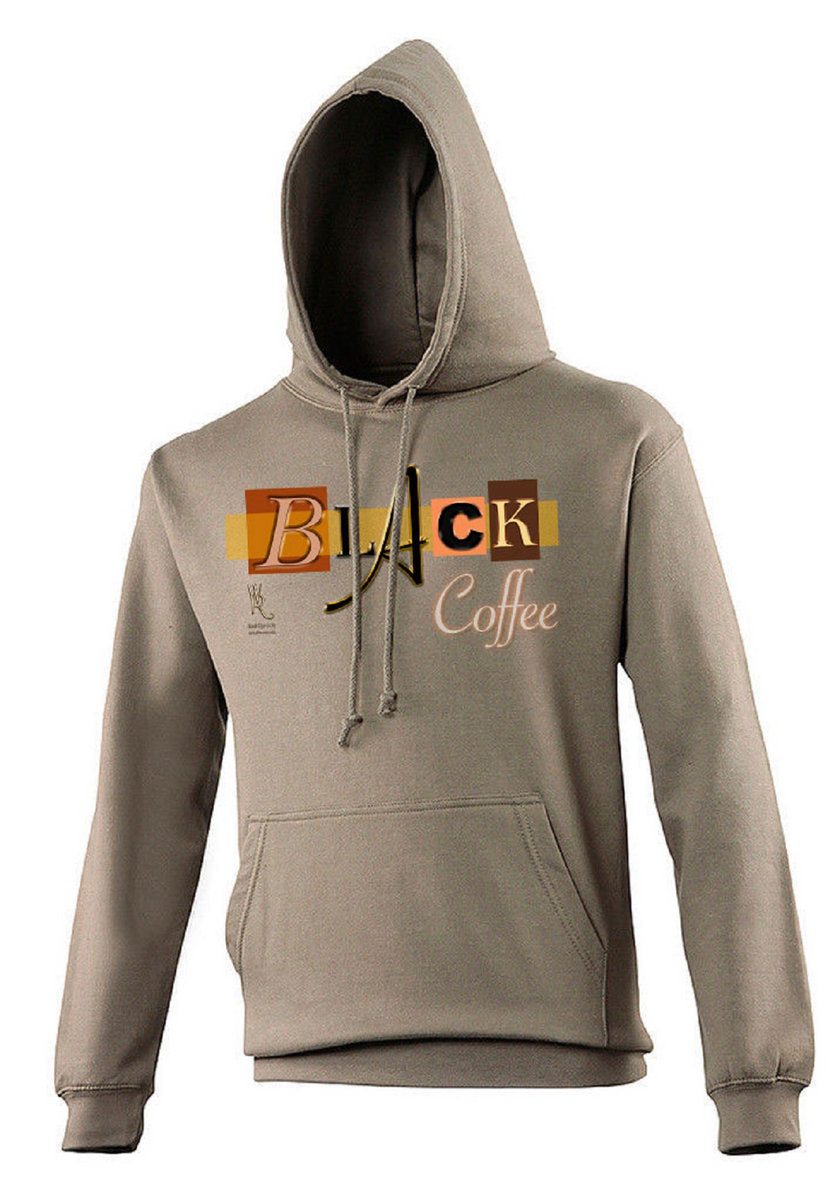 Beige Black Coffee Unisex Hoodie
